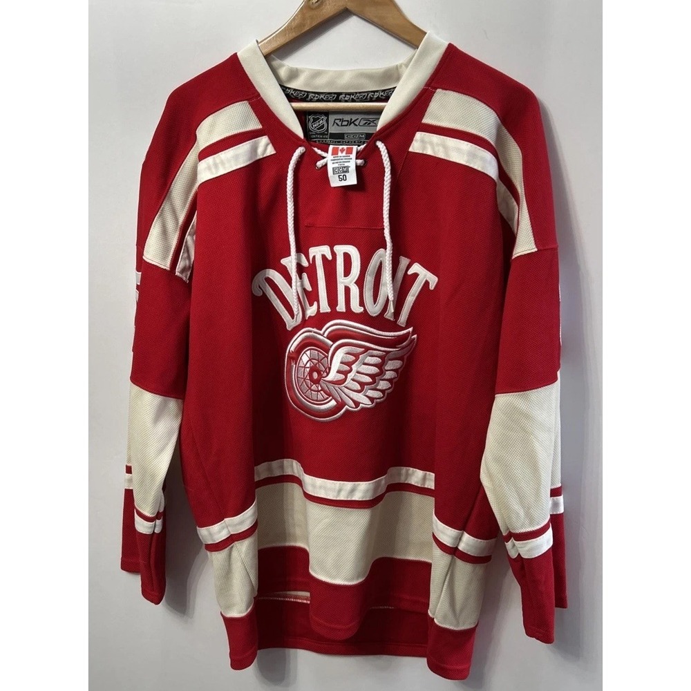 Detroit Red Wings 2014 NHL Shirt Hockey Jersey Reebok #35 Howard‎ Sz 50